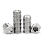 3/8-16 x 3/4'' (10 Pack) Set Screws, 304 Stainless Steel 18-8, Internal Hex Head Allen Drive Cup Point Screws (with Hex Key Wrench)