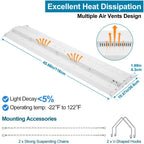 High Bay LED Shop Light 300W/240W/200W Adjustable 39000LM 2Pack