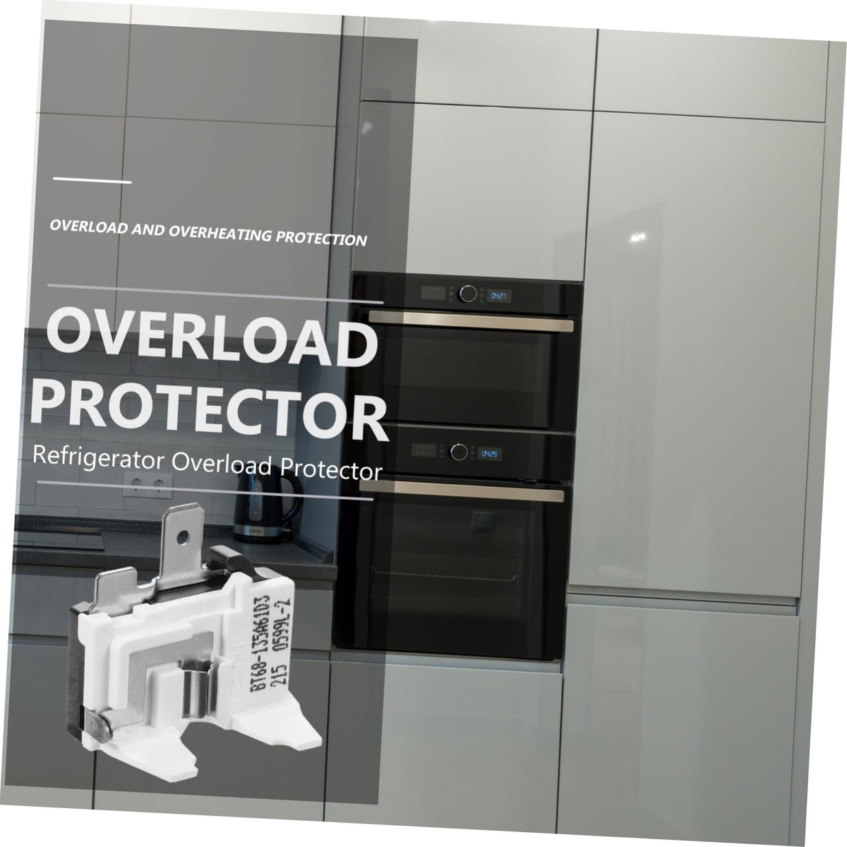 SOLUSTRE Refrigerator Compressor Protector Overheat Overload Easy Installation for Freezers Refrigerators Efficient