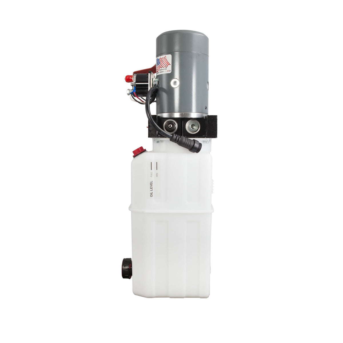 KTI Single Acting 12V Hydraulic Pump - 6 Quart