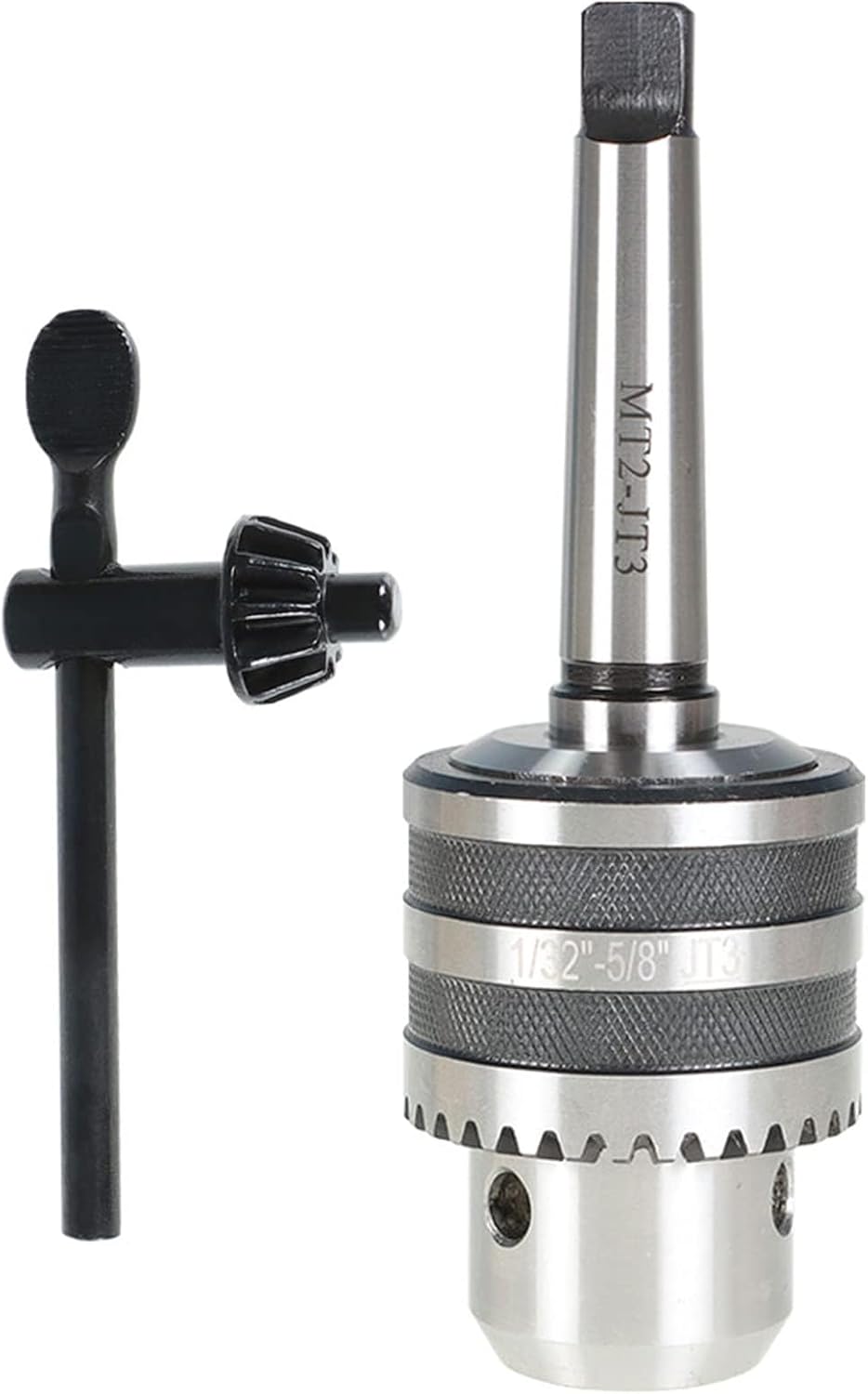 findmall MT2 Shank Drill Chuck 1/32"-5/8" Range, with Matching Chuck Key