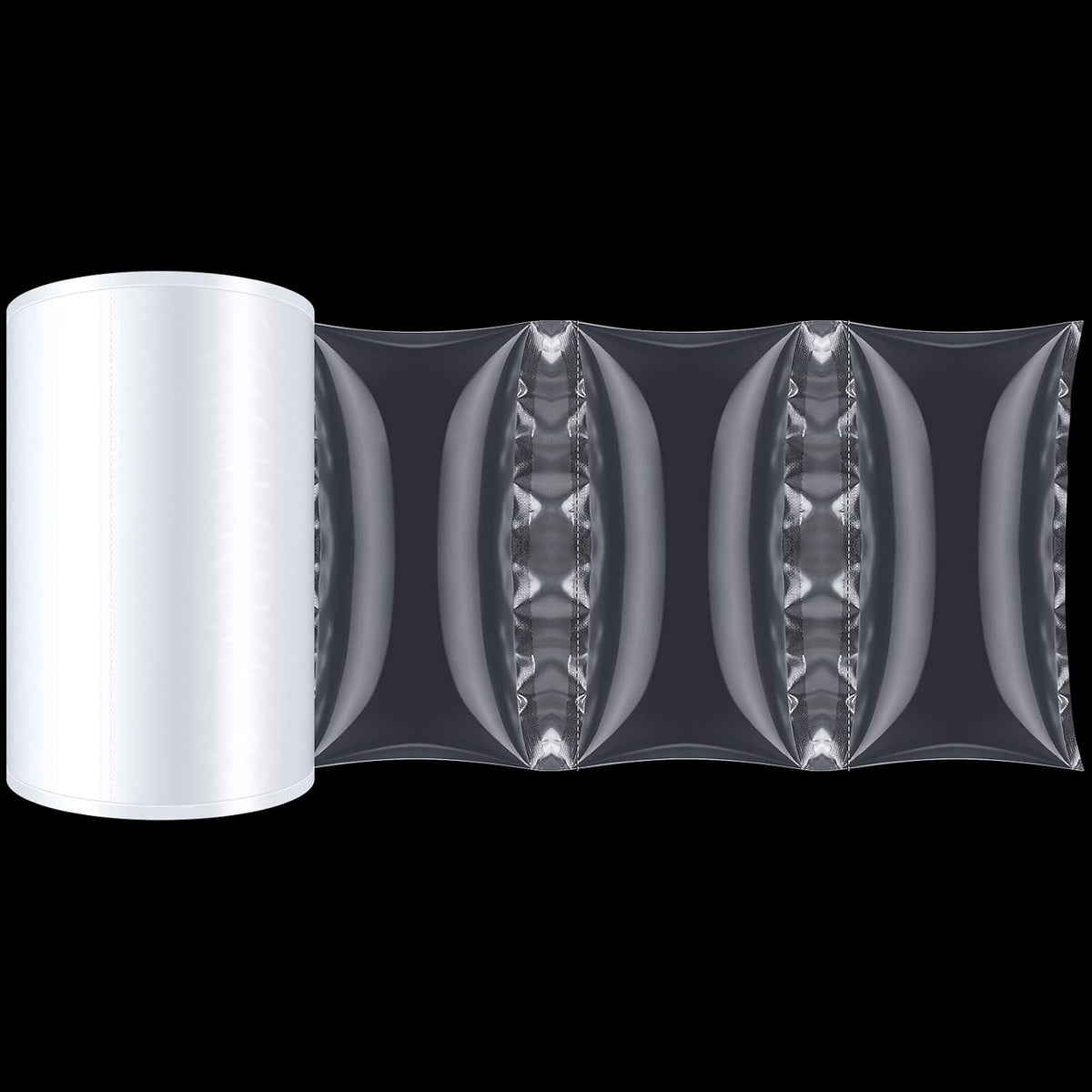 Pillow Cushion Film Roll, Cut-to-length, Independent Bubble Columns, 3000 Count Inflatable Wrap Air Bags Void Filler