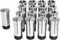 waltyotur 5C Collet Set 1/16-1-1/16" 5C CNC Milling Machine Tools 17 Pcs