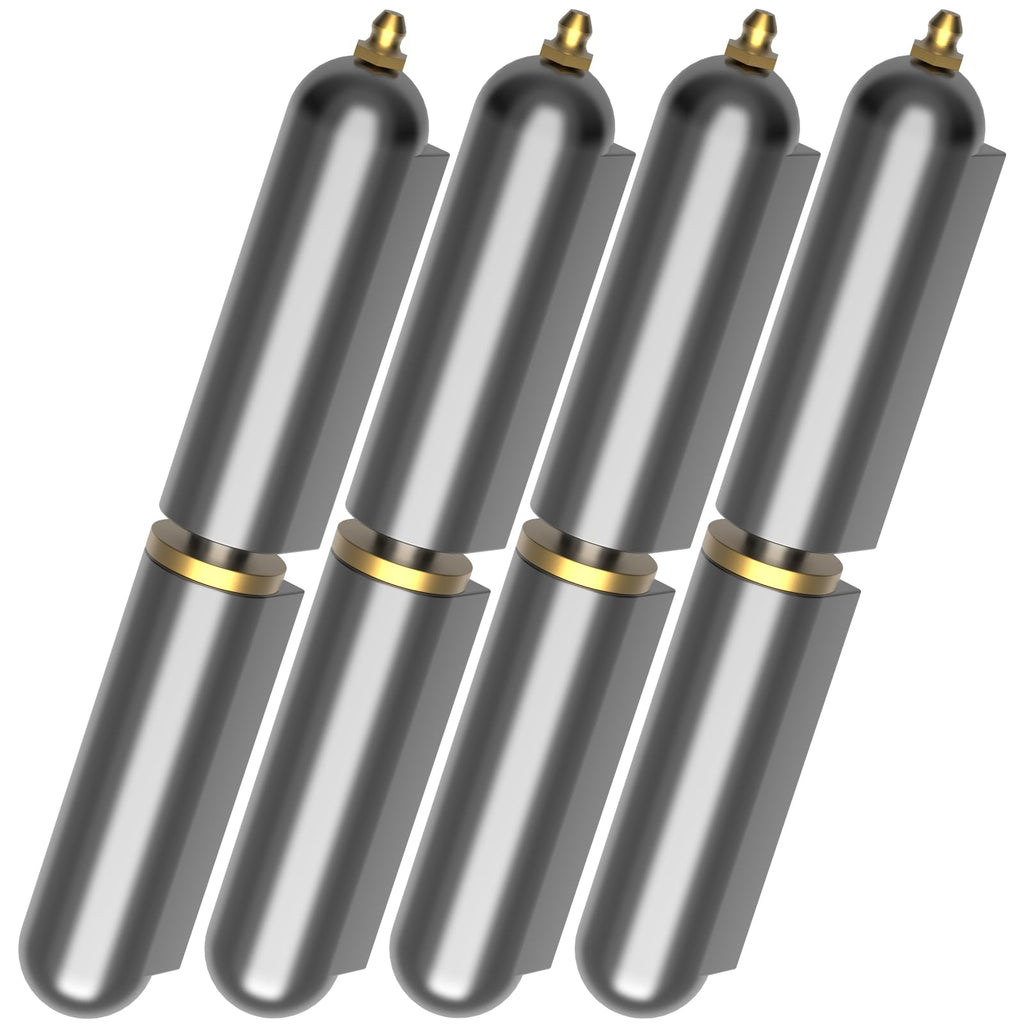 Weld On Hinges,4 Pack 3 Inch Heavy Duty Weldable Hinges with Grease Fitting