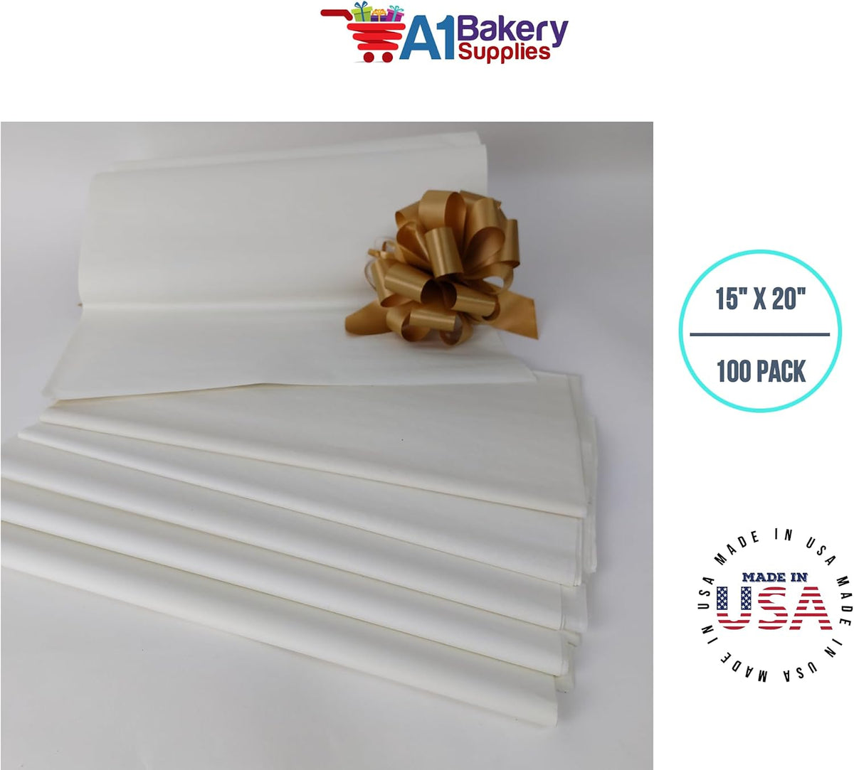 Birch Tissue Paper 15 Inch X 20 Inch - 100 Sheet Pack