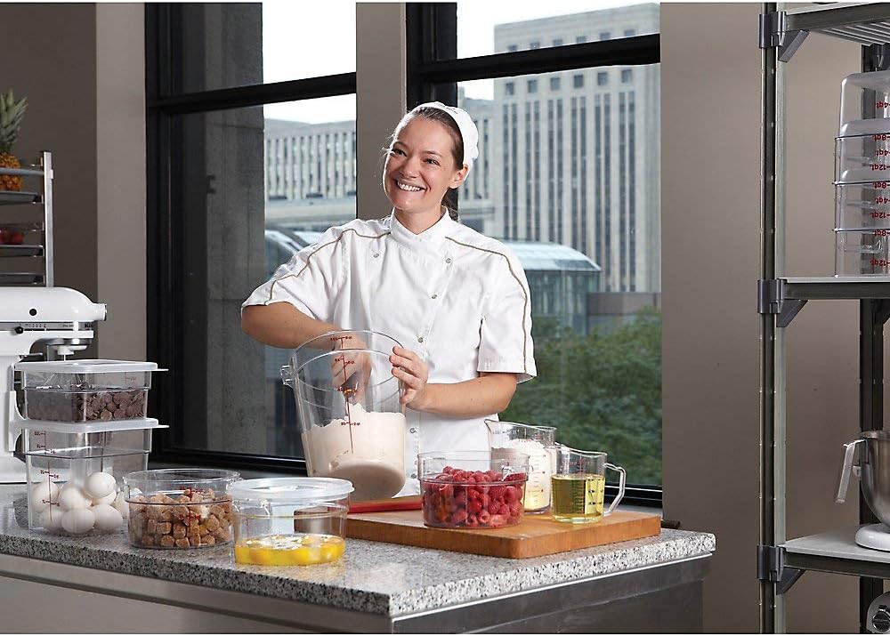 RFSCW8135 9-15/16" Top Diameter x 10-7/8" Height, Camwear Clear Polycarbonate Round Food Storage Container (Cover