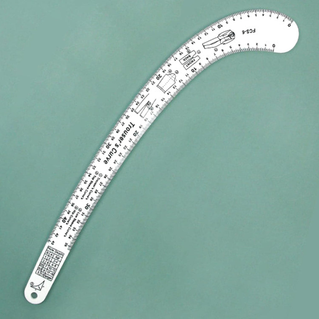 French Curve Ruler Tailors Ruler Acrylic Dress Curve Rulers Measure Clothing Curve (Trousers Curve)