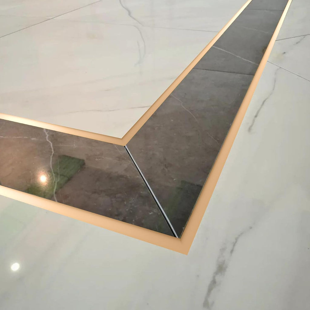 Aluminum T Molding Floor Transition Strip, T Moulding for Laminate Flooring Planks, Vinyl Floor Transition, Rubber