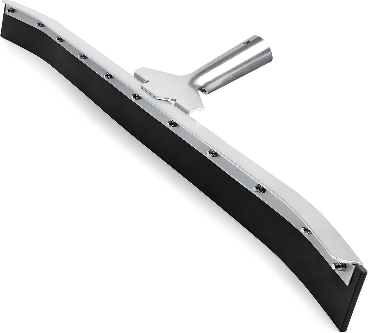 Curved Floor Squeegee 36’’, Rubber Blade Garage Squeegee, Taper Pole Connection - Handle Sold Separately for Tiles
