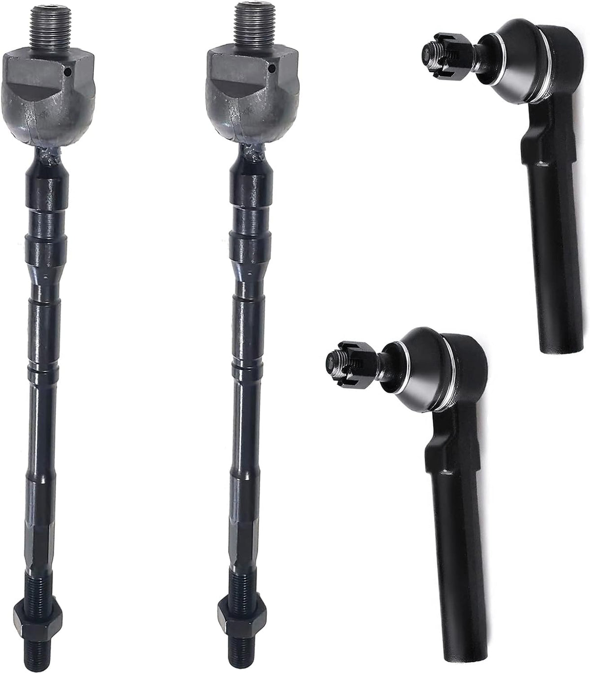4PC ES3712 EV800049 Outer Inner Tie Rod End for Subaru Forester 03-08