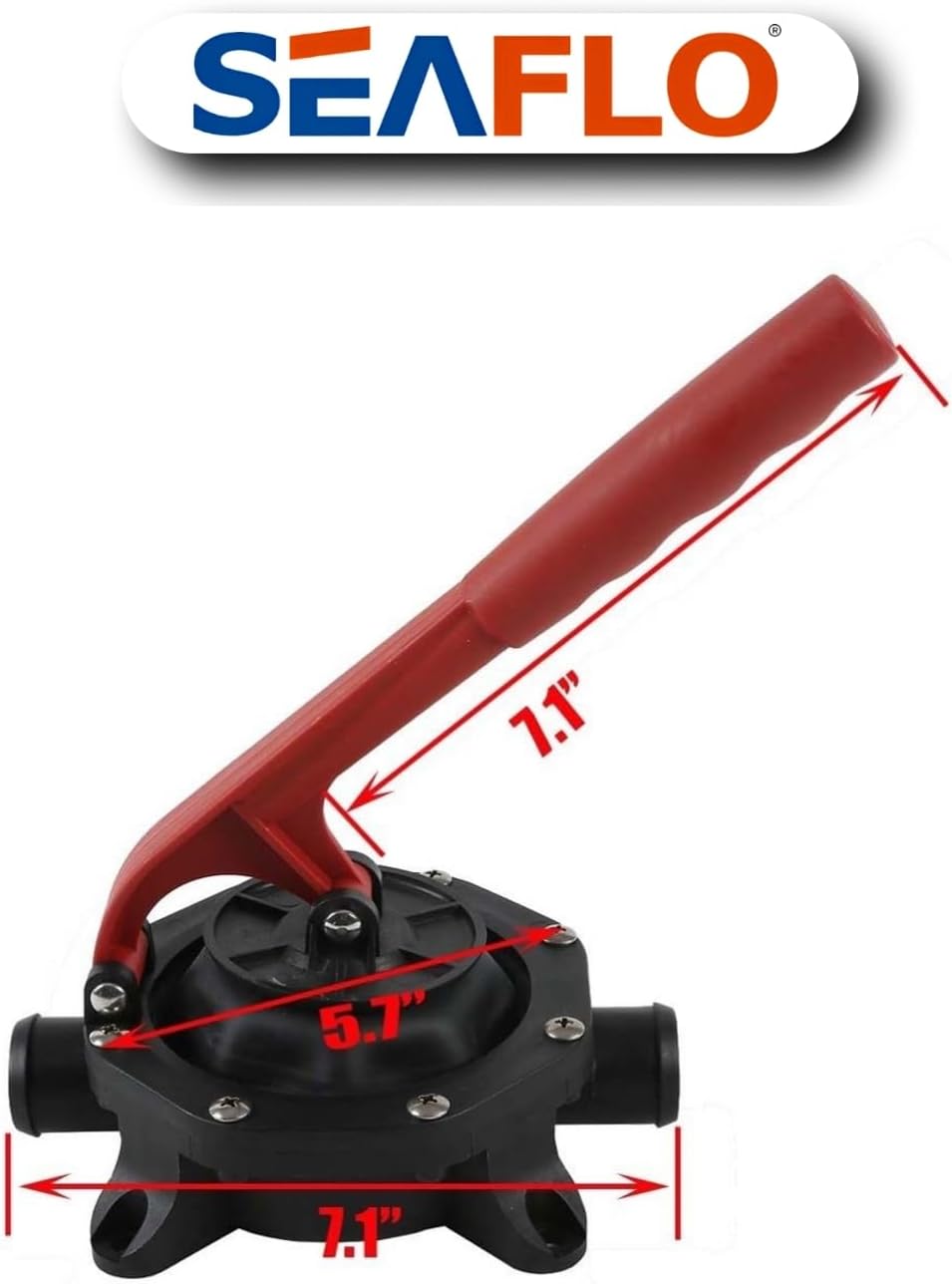 SEAFLO Boat Diaphragm Manual Hand Bilge Pump 720GPH Black by SEAFLO