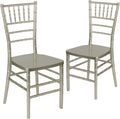 Hercules Stacking Resin Chiavari Chair, 2-Pack