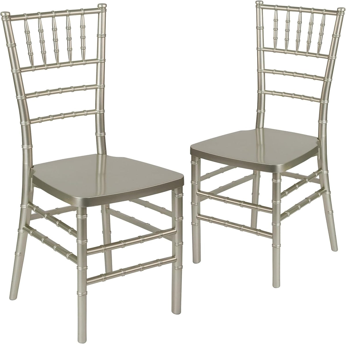 Hercules Stacking Resin Chiavari Chair, 2-Pack