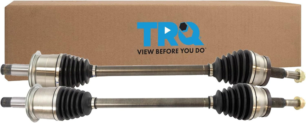 TRQ Rear Driver and Passenger Side CV Axle Assembly Set 2 Piece