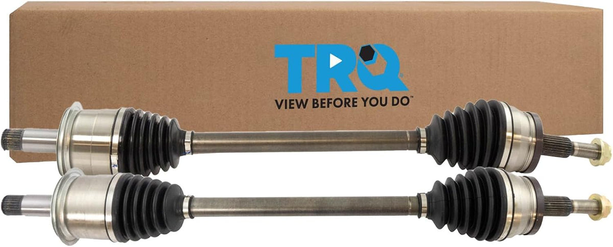 TRQ Rear Driver and Passenger Side CV Axle Assembly Set 2 Piece