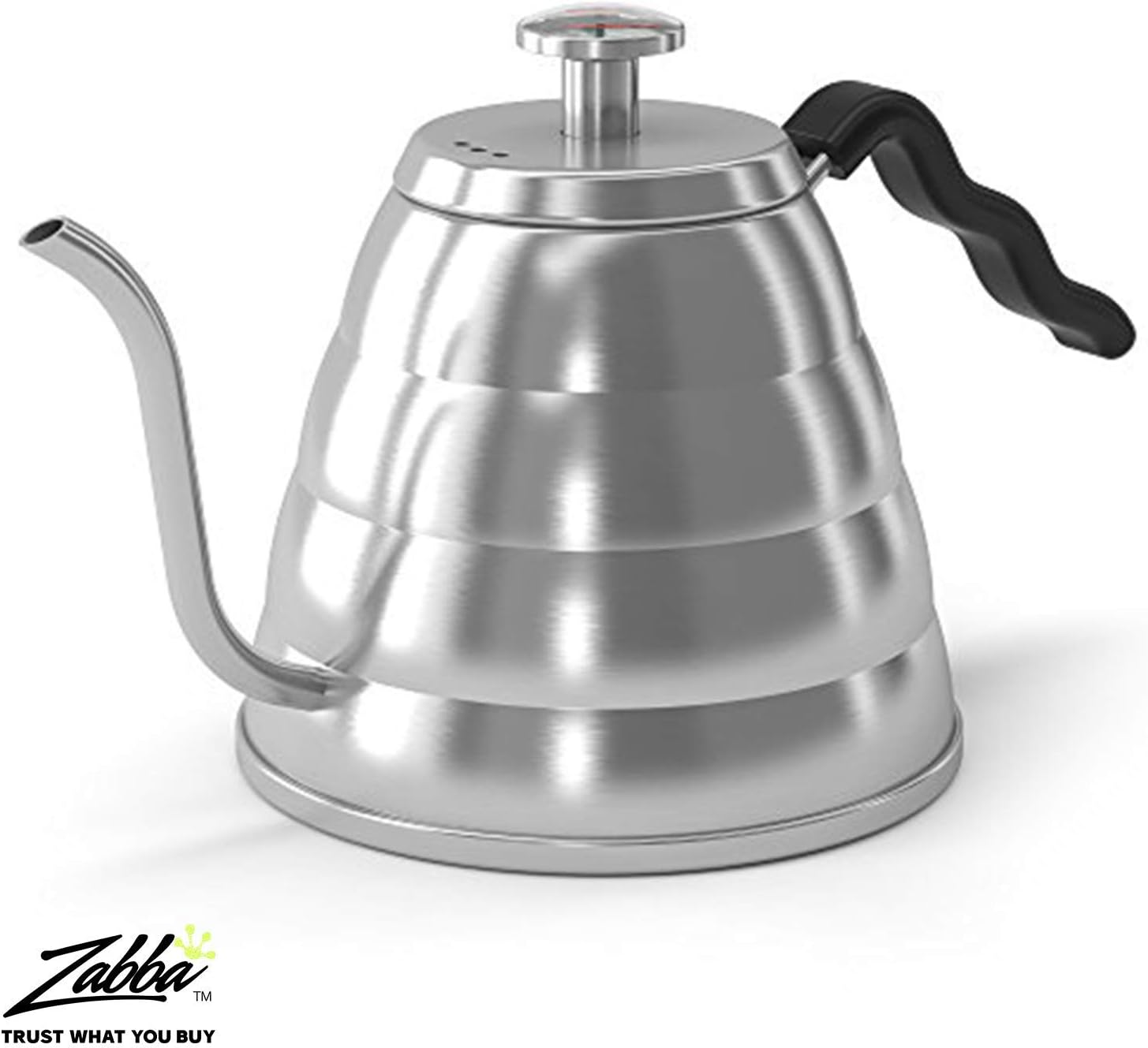Gooseneck Kettle with Thermometer - 34oz Premium Stainless Steel Pour Over Coffee Maker Kettle, Stove Top