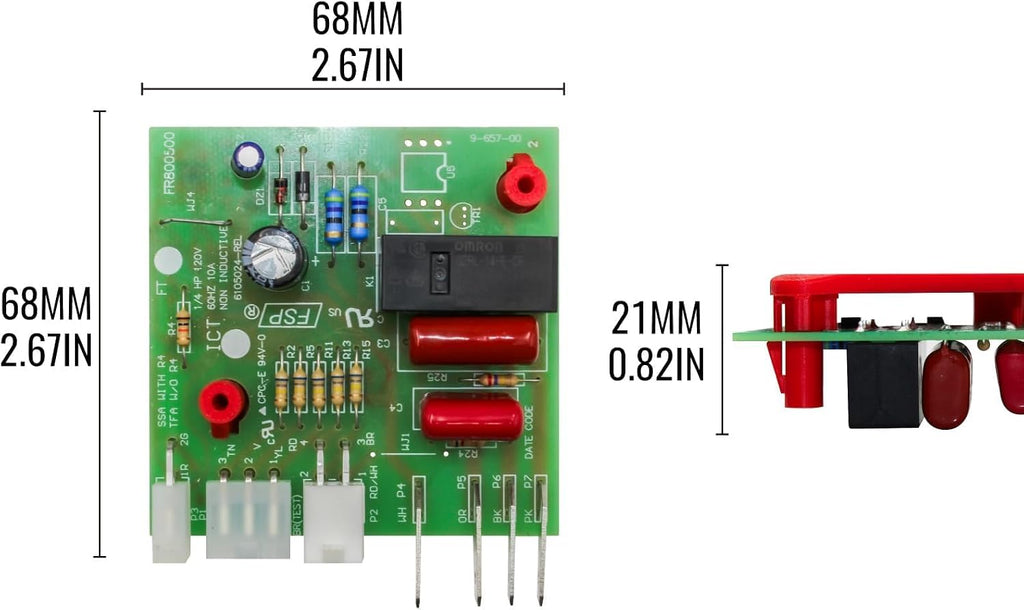 W10366605 WPW10366605 Defrost Control Board for Whirlpool Refrigerator
