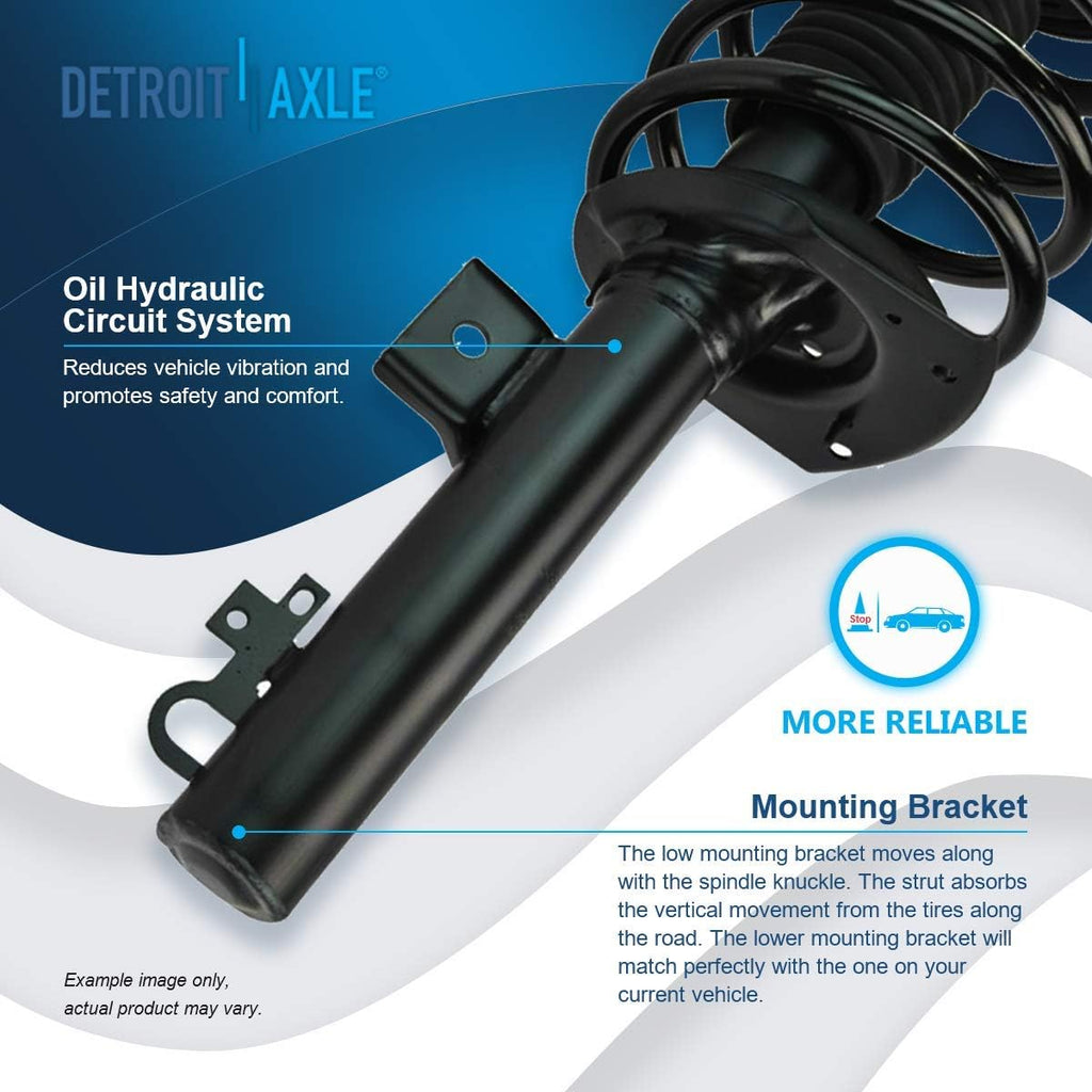 Detroit Axle - 4pc Struts Shocks for 1996-2005 Ford Taurus Mercury Sable