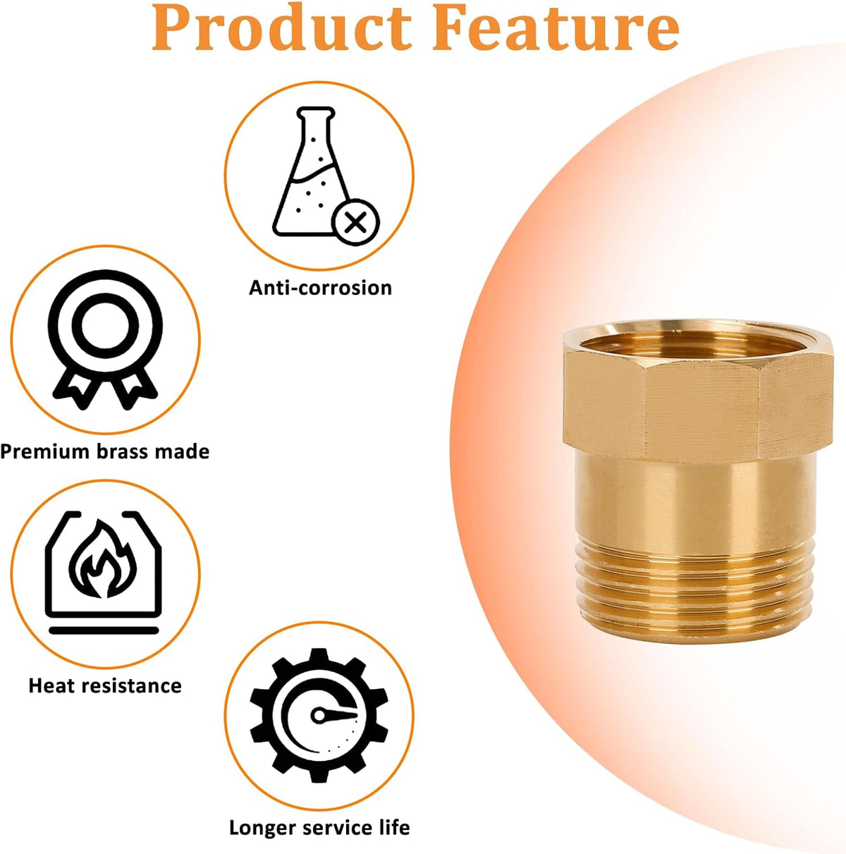 2Pcs One Way Brass Check Valve Non Return 1" Female to 1" Male Thread Backflow Preventer Check Valve