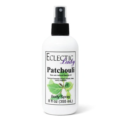 Patchouli Body Spray, 8 Oz, Body Mist