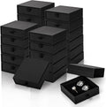 24 Pack Jewelry Gift Boxes, 3.5x3.5x1.2 Inch, Black