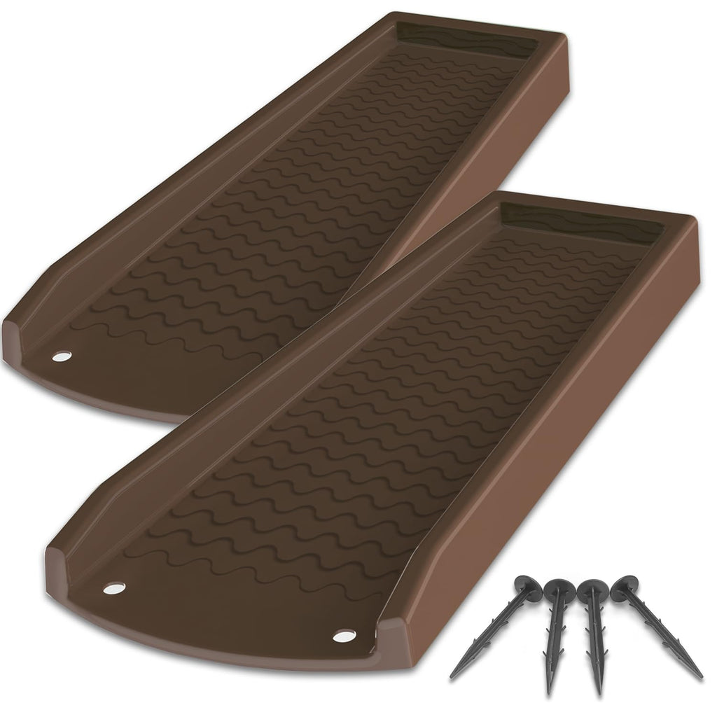 2 Pack Downspout Splash Block, 24" Rain Gutter Downspout Extensions