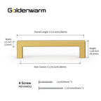 20 Pack 5" Gold Cabinet Handles Kitchen Cabinet Handles