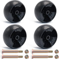 CheeMuii 4 Pack 734-04155 Lawn Mower Deck Wheels Kit with Bolts & Nuts