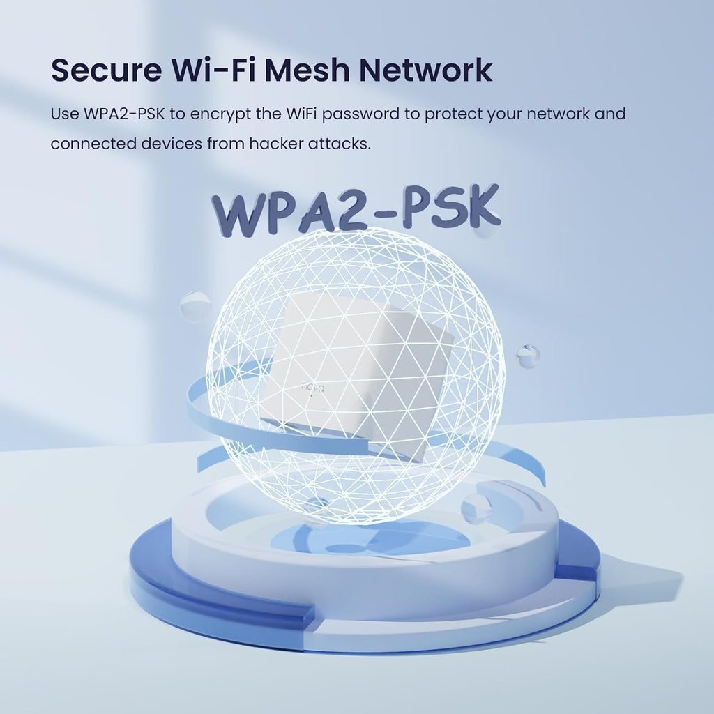 Nova Mesh WiFi System - Covers 3000 sq.ft - AC1200 Dual-Band Mesh Network for Home Internet - Parental Control - 3-Pack
