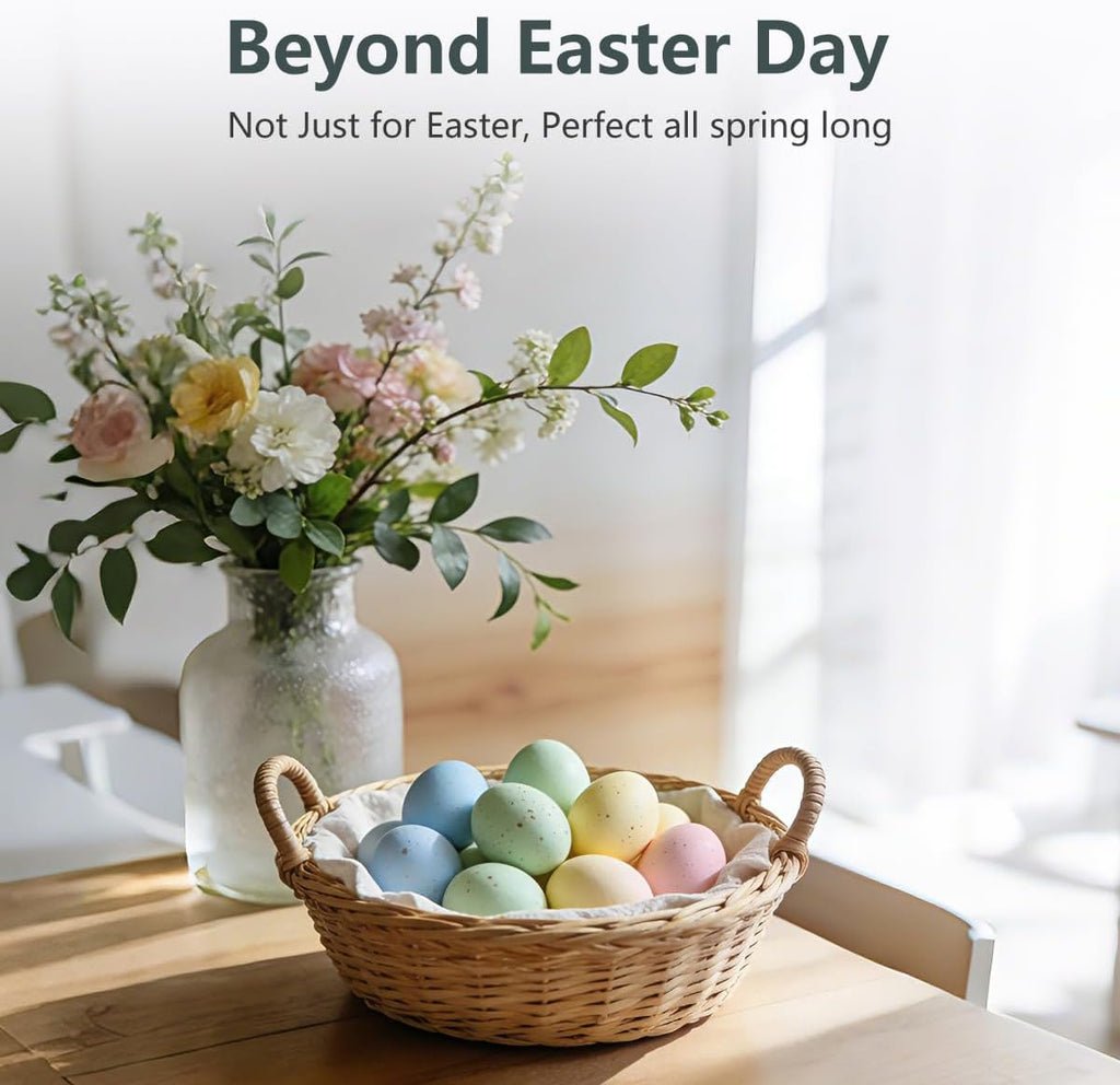 Pastel Easter Eggs Decoration, 16 pcs 2.4in Speckled Easter Eggs for Vase Filler Bowl Basket, Easter Basket