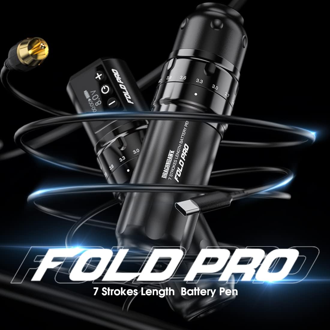 Pen Machine Fold Pro Wireless Rotary Tattoo Gun