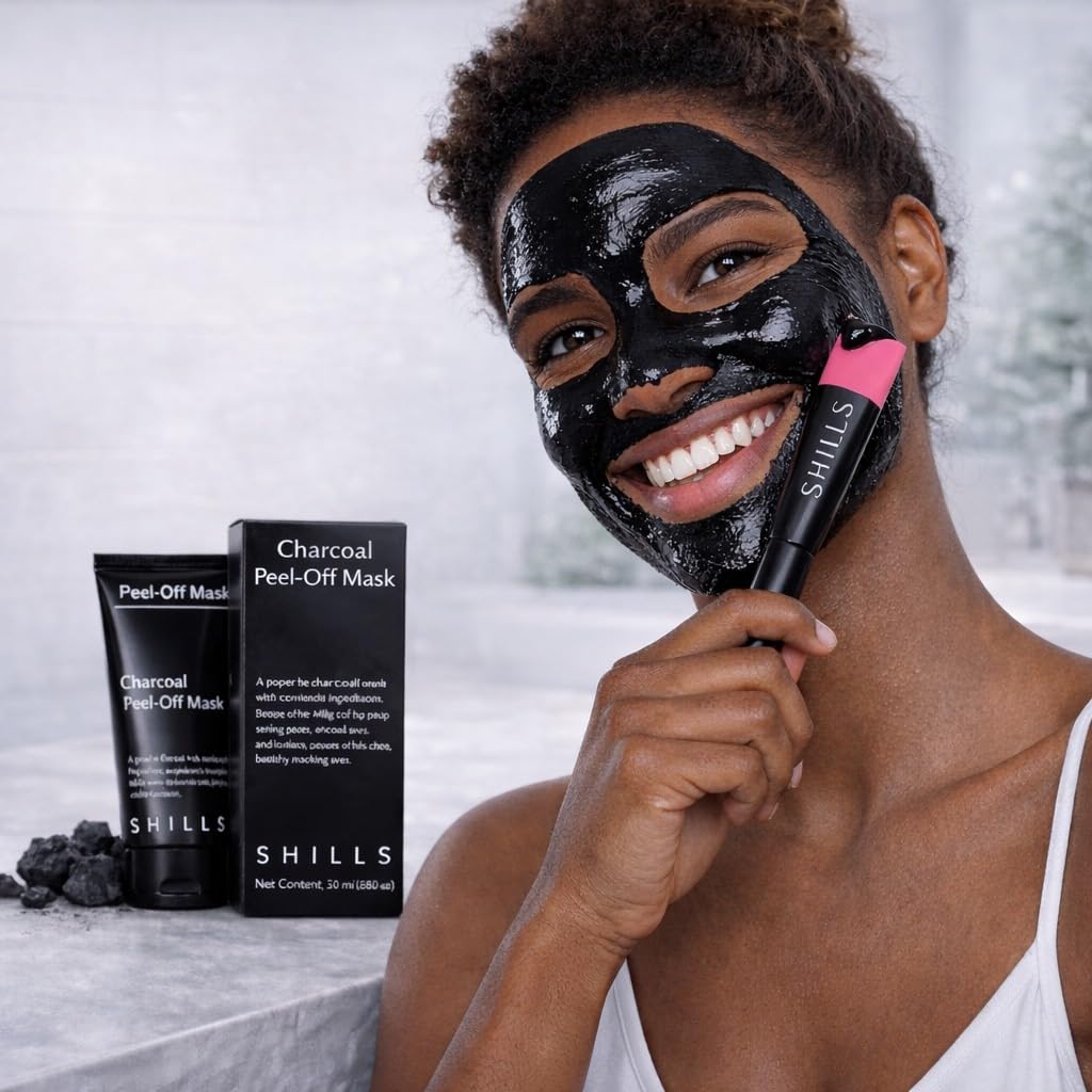 Peel Off Mask With A Pink Brush