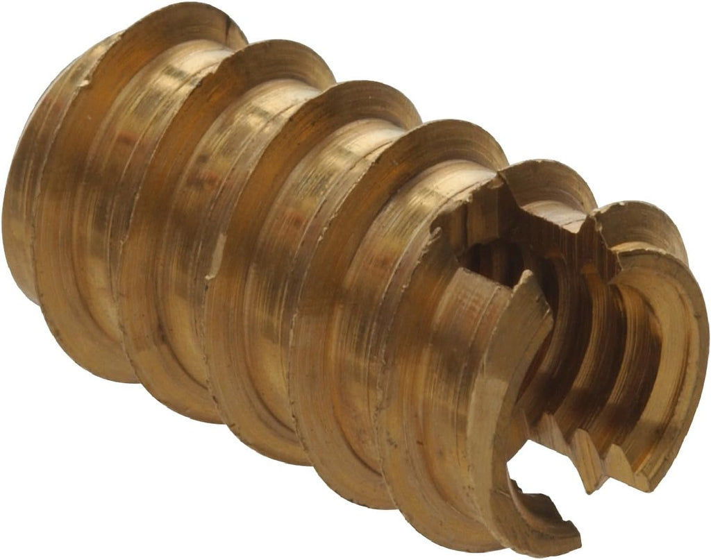 Hillman Brass Threaded Wood Inserts #6-32 for Wood and Plywood, 30 Pack