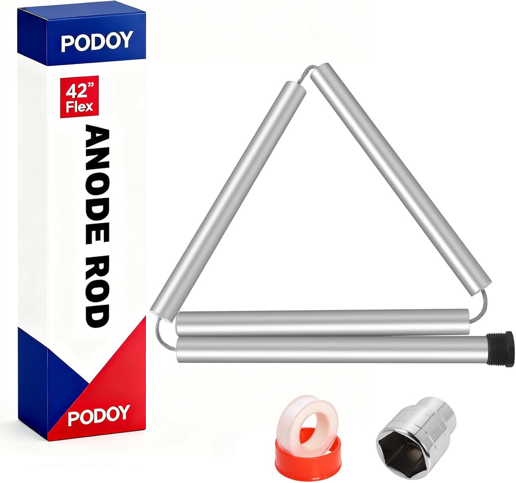 42" Flexible Magnesium Anode Rod for Hot Water Heater, 3/4" NPT