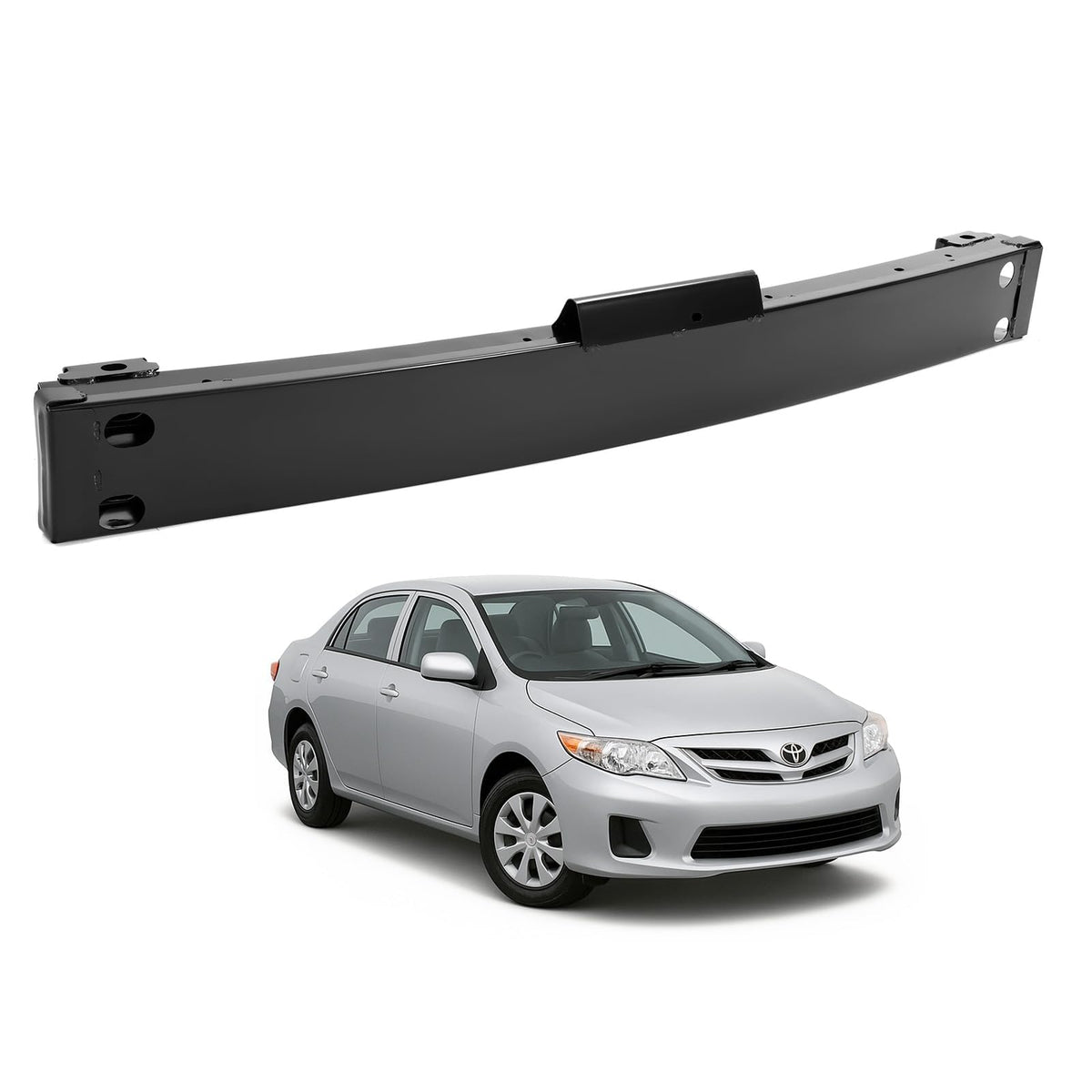 KUAFU Bumper Reinforcement Compatible with 2009-2013 Corolla Model