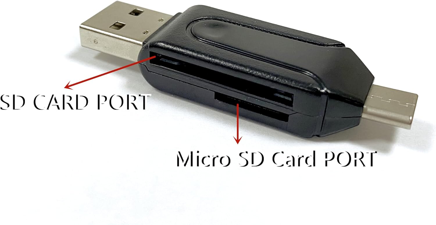 NanoVNA USB C & USB 3.0 OTG Card Reader and 2-in-1 Memory Card Reader with Dual Connectors Compatible with NanoVNA H