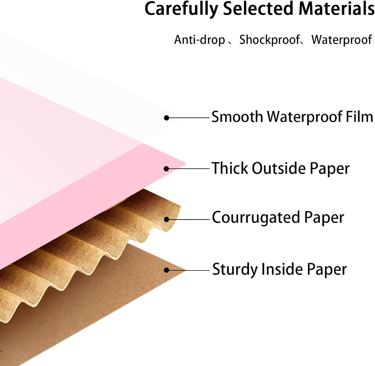 9x6x4 Pink Shipping Boxes, 30 Pack Mailing Boxes for Small Business, Corrugated Cardboard Boxes for Shipping, Packaging