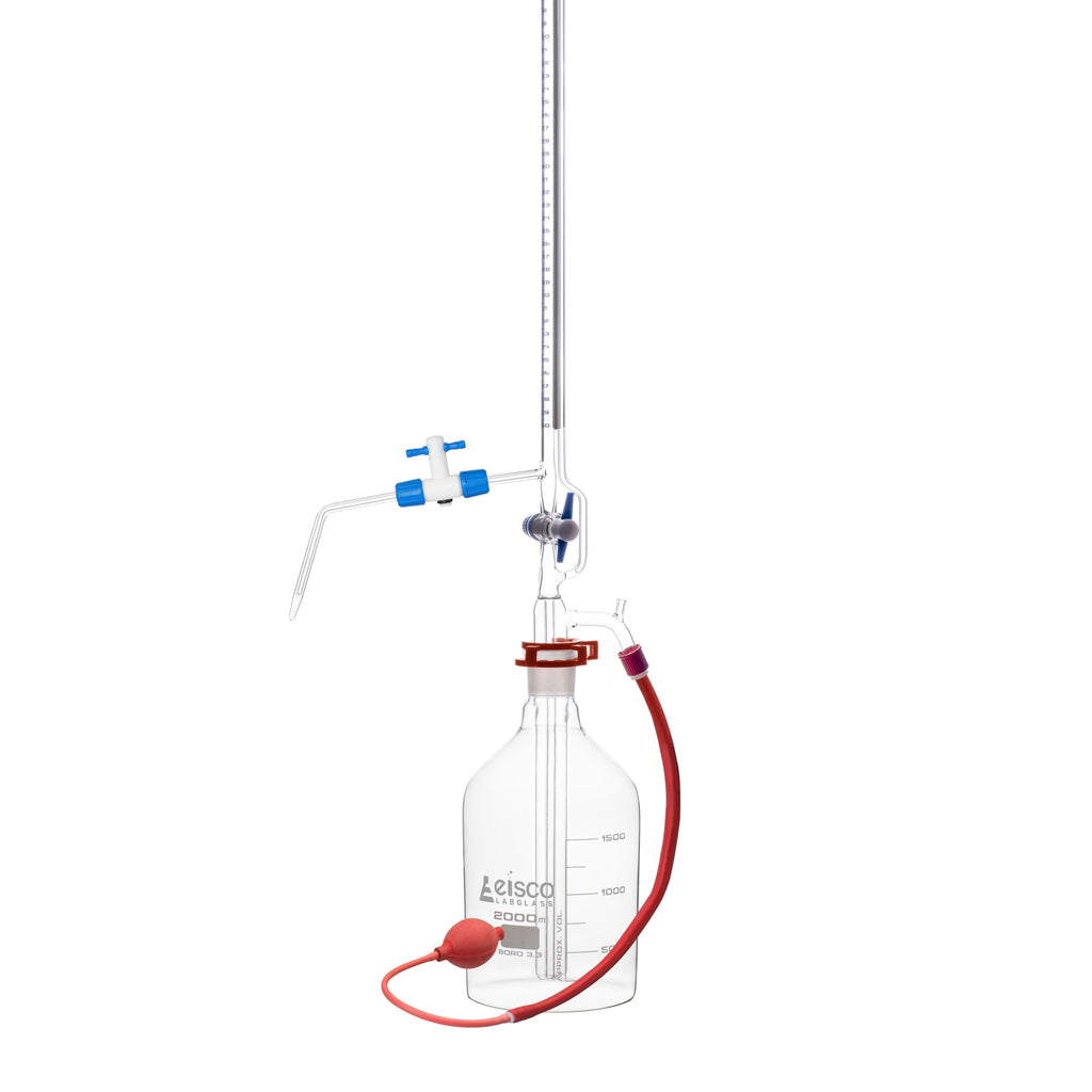 Automatic Zero Burette, 50ml - Class B - 34/35 Joint Size - 0.10±ml Tolerance, 0.10ml Sub. Divisions - 2000ml