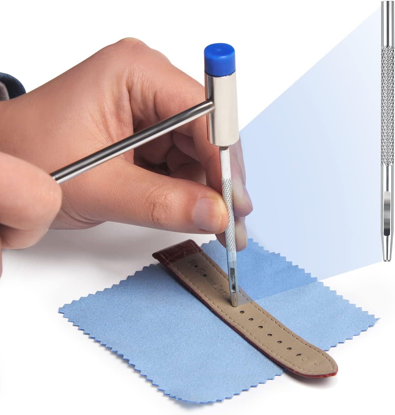 Watch Link Removal Tool Kit, Watch Band Tool for Watch Repair, Bracelet Adjustment, Replacement and Resizing, Watch