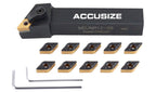 Accusize Industrial Tools Indexable Tool Holder, 3/4", RH, 2302-5016INS