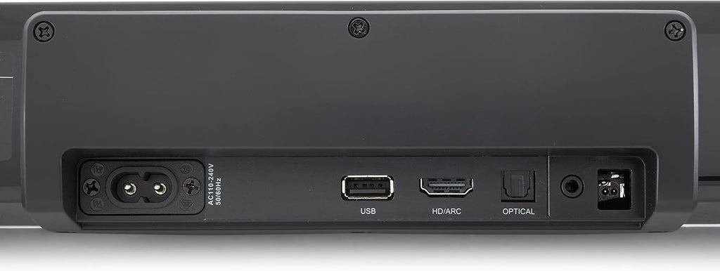 2.1 Channel Sound Bar for TV with Built in Subwoofer, 36 Inch Surround System, HDMI, ARC, and Bluetooth, Black