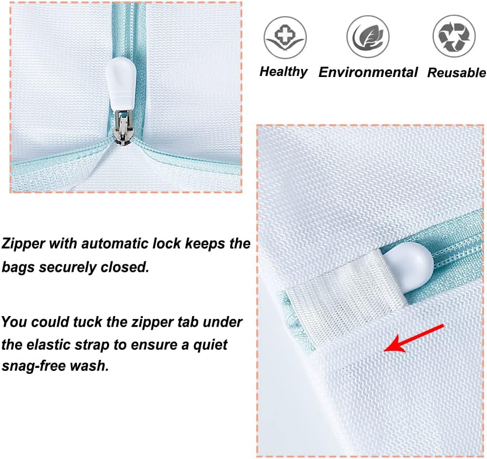 2Pk 43x35" Extra Large Mesh Laundry Bags Jumbo for Blankets | Mesh bags for delicates, coats, blankets, bedding