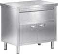 36x24x34 in Stainless Steel Work Table with Cabinet and Drawer
