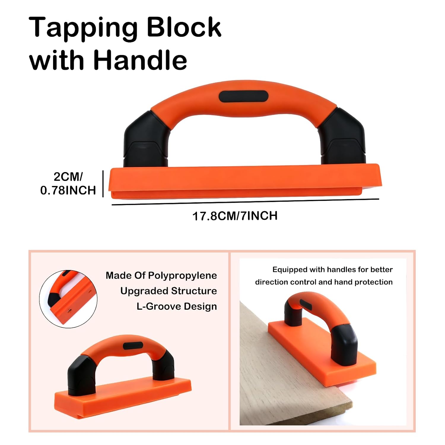 Laminate Wood Flooring Installation Kit, Vinyl/LVP Flooring Tools,Tapping Block with Handle,Pull Bar,Rubber