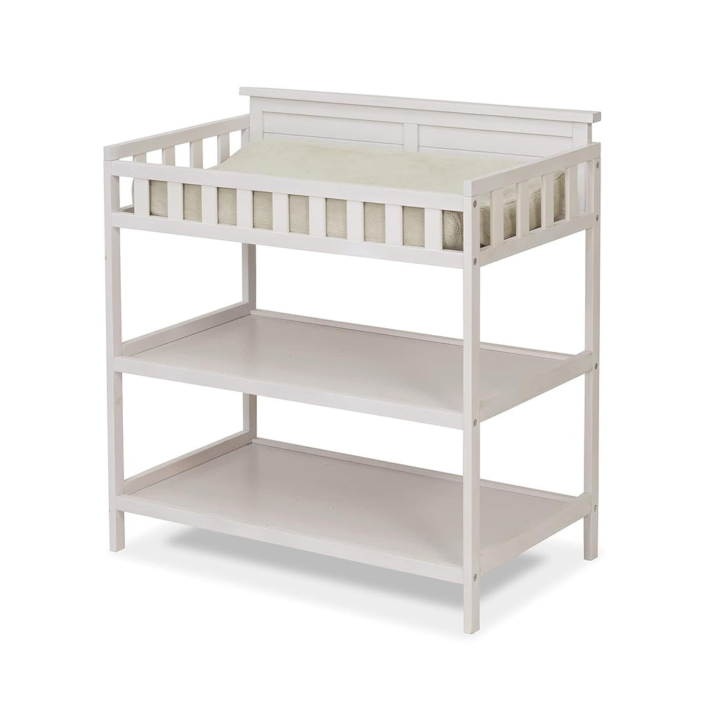 Furniture Farmhouse 3-Piece Nursery Set with 4-in-1 Convertible Crib, 4-Drawer Dresser, and Changing Table with