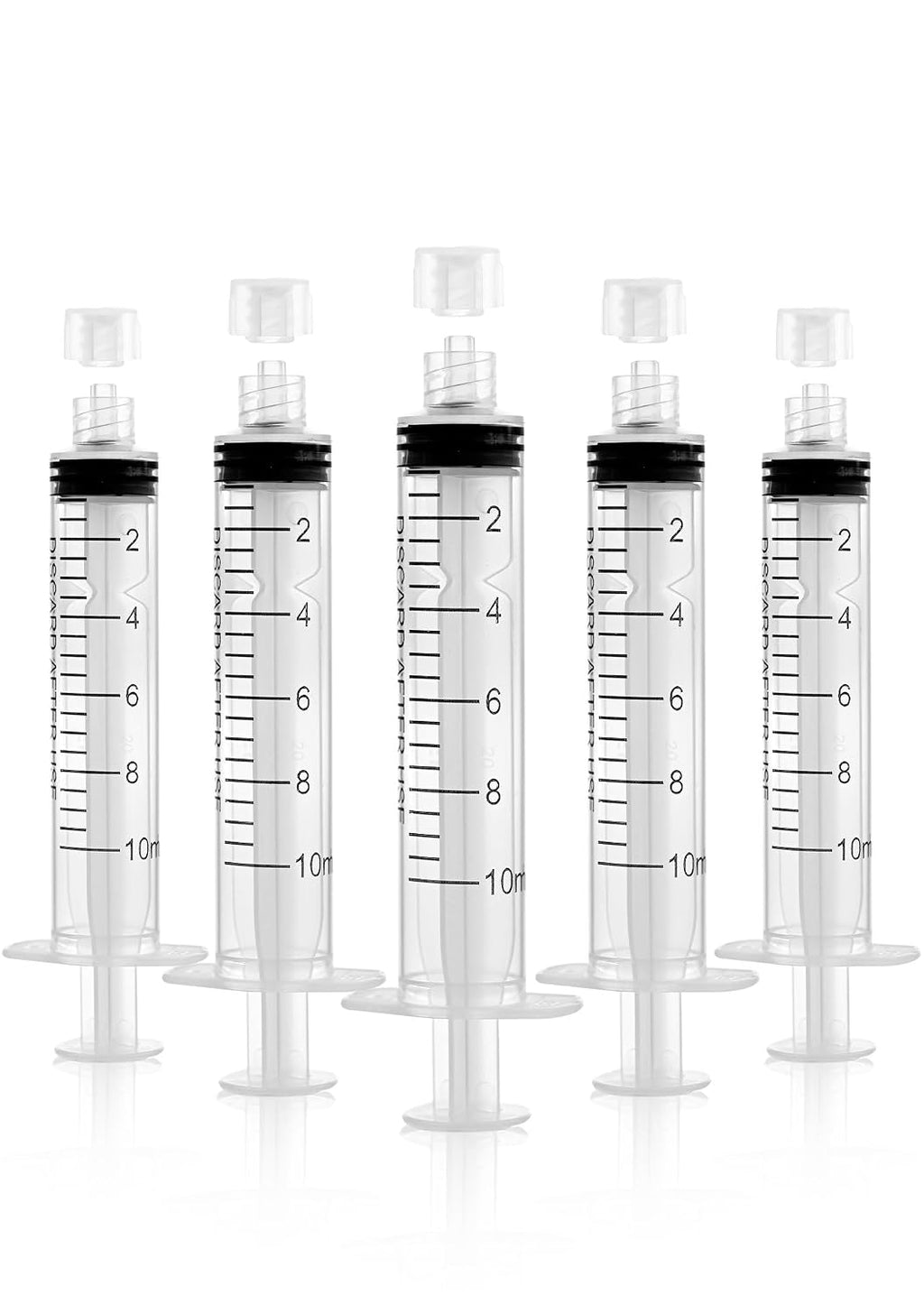 Luer Lock Syringe 10ml - Sterile Disposable Syringes 10 Pack | Without Needles Individual Sealed Packaging