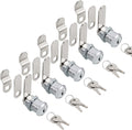 Cabinet Cam Locks Keyed Alike, 1” Cylinder Cam Locks for Tool Box RV Compartment Mailbox Vending Machine Drawer File