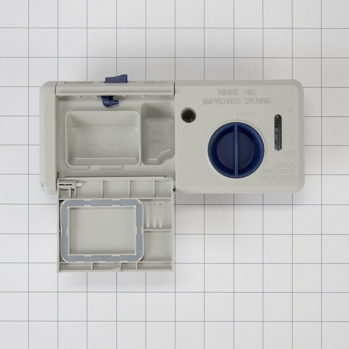 Whirlpool WPW10671905 Genuine OEM Dishwasher Detergent Dispenser Replacement Part - Replaces W10671905
