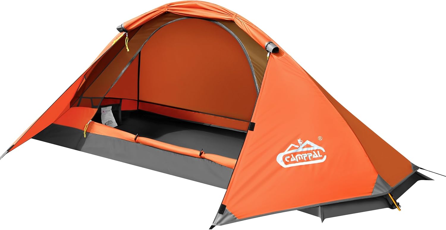 1 Person Tent for Camping Hiking Mountain Hunting Backpacking Tents 4 Season Resistance to Windproof Rainproof and