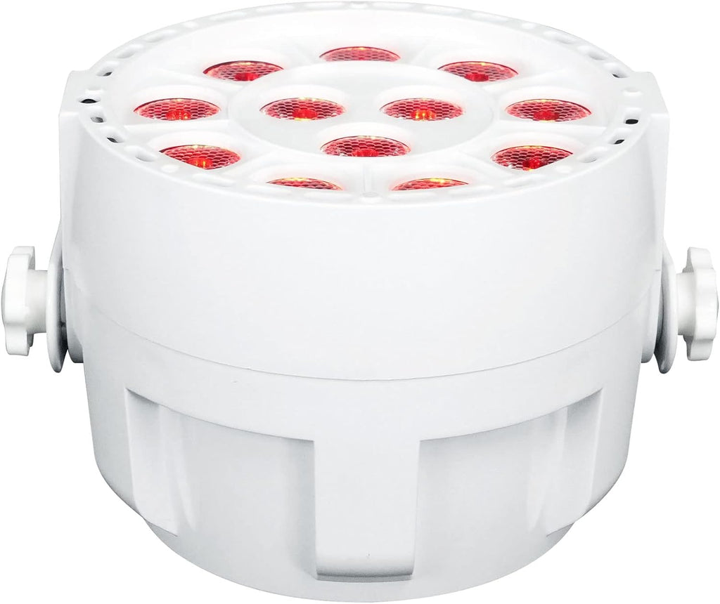 RockPAR TRI White LED RGB Compact Par Can DJ DMX Wash Light | Remote Included, Sound Activated, Strobe, Color Mixing